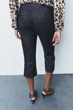 Sale PANTALÓN CAPRI ZW COLLECTION TIRO MEDIO Mujer Pantalones