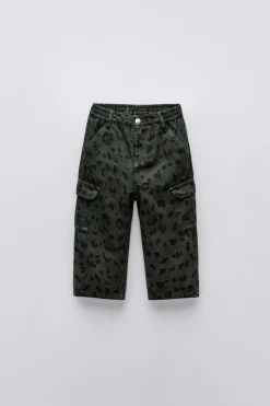 Niños ZARA 1½ - 6 Años·Pantalones / Leggings|6 - 18 Meses·Pantalones / Leggings<PANTALÓN CARGO ANIMAL PRINT
