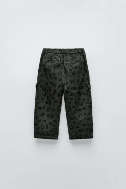 Niños ZARA 1½ - 6 Años·Pantalones / Leggings|6 - 18 Meses·Pantalones / Leggings<PANTALÓN CARGO ANIMAL PRINT