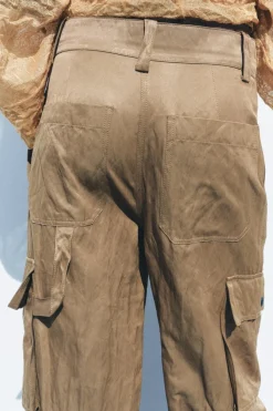 Best PANTALÓN CARGO ARRUGADO ZW COLLECTION Mujer Pantalones