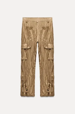 Best PANTALÓN CARGO ARRUGADO ZW COLLECTION Mujer Pantalones
