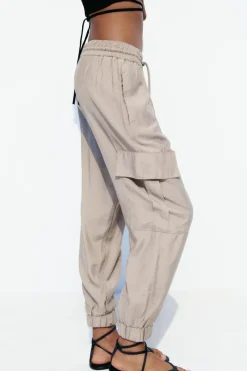 Clearance PANTALÓN CARGO CINTURA ELÁSTICA Mujer Pantalones