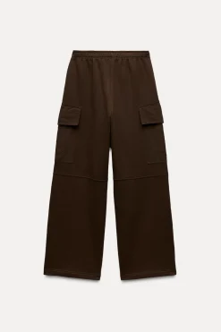 Sale PANTALÓN CARGO EFECTO LAVADO CREMALLERAS Mujer Pantalones|Sudaderas / Joggers