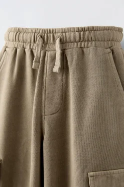 Niños ZARA 6 - 14 Años·Pantalones<PANTALÓN CARGO GARMENT DYE