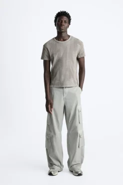 Fashion PANTALÓN CARGO OVERDYED Hombre Pantalones|Cargo
