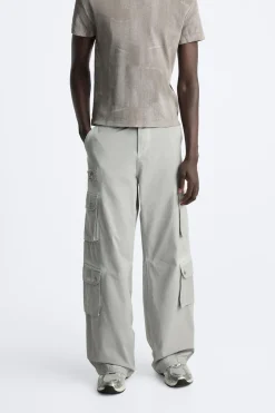 Fashion PANTALÓN CARGO OVERDYED Hombre Pantalones|Cargo