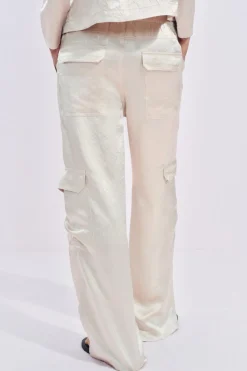 Clearance PANTALÓN CARGO SATINADO ZW COLLECTION Mujer Pantalones