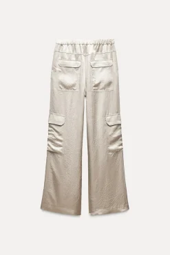 Clearance PANTALÓN CARGO SATINADO ZW COLLECTION Mujer Pantalones