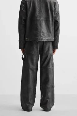 Discount PANTALÓN CARPENTER PIEL EFECTO LAVADO Hombre Piel|Pantalones