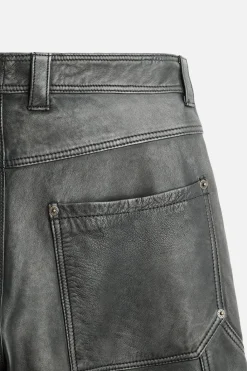 Discount PANTALÓN CARPENTER PIEL EFECTO LAVADO Hombre Piel|Pantalones