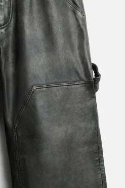 Discount PANTALÓN CARPENTER PIEL EFECTO LAVADO Hombre Piel|Pantalones