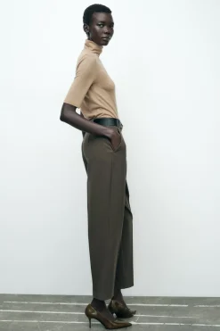 Best PANTALÓN CARROT CINTURÓN Mujer Pantalones