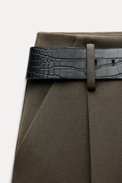 Best PANTALÓN CARROT CINTURÓN Mujer Pantalones