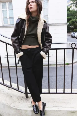 Discount PANTALÓN CARROT PLIEGUES BAJO Mujer Pantalones