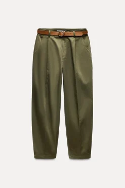 Clearance PANTALÓN CHINO BAGGY CINTURÓN Mujer Pantalones