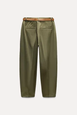 Clearance PANTALÓN CHINO BAGGY CINTURÓN Mujer Pantalones