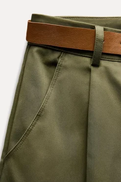 Clearance PANTALÓN CHINO BAGGY CINTURÓN Mujer Pantalones