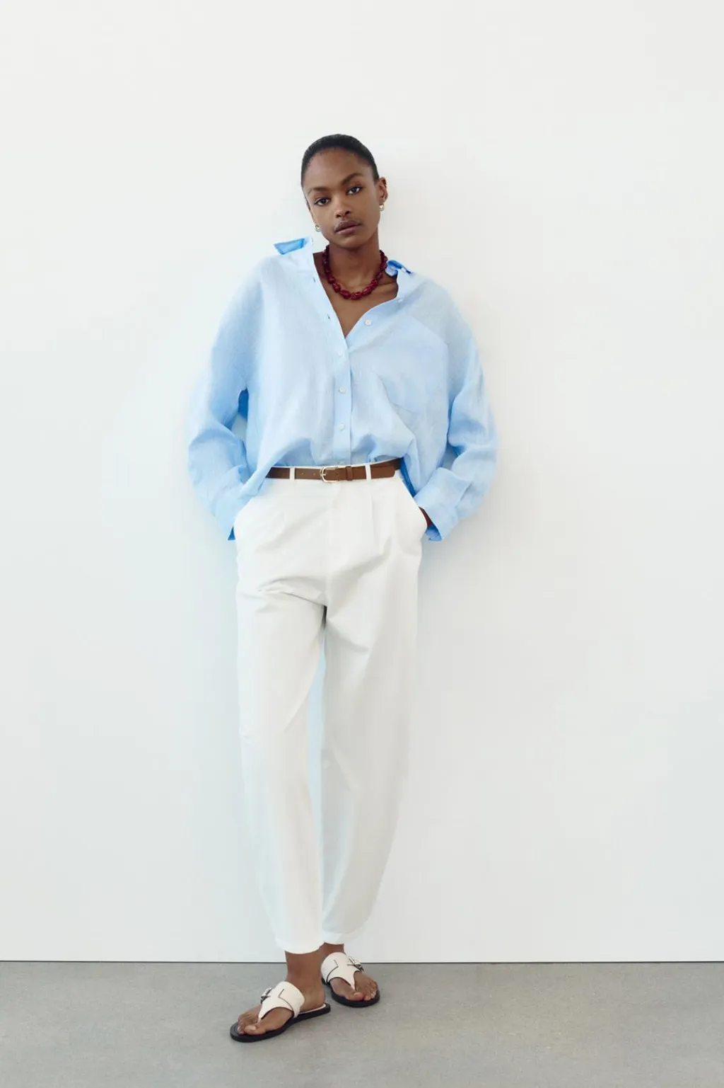 Clearance PANTALÓN CHINO CINTURÓN Mujer Pantalones