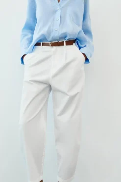 Clearance PANTALÓN CHINO CINTURÓN Mujer Pantalones