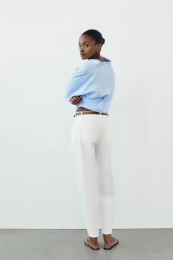 Clearance PANTALÓN CHINO CINTURÓN Mujer Pantalones