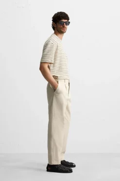 Fashion PANTALÓN CHINO PLIEGUES Hombre Pantalones