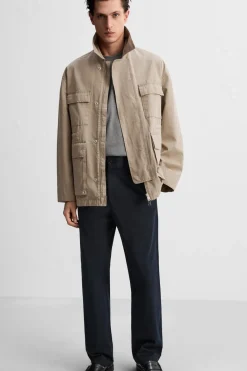 Online PANTALÓN CHINO PLIEGUES Hombre Pantalones