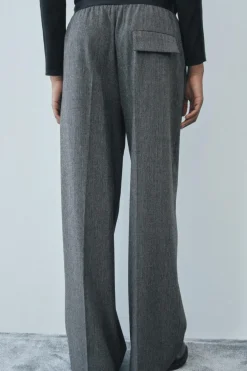 Outlet PANTALÓN CINTURA CONTRASTE ZW COLLECTION Mujer Pantalones