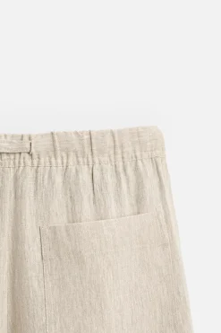 New PANTALÓN CINTURA JOGGER 100% LINO Hombre Pantalones