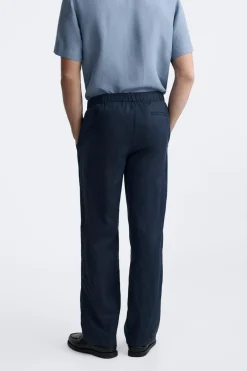 Sale PANTALÓN CINTURA JOGGER 100% LINO Hombre Pantalones