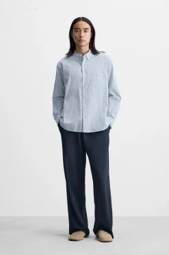 Sale PANTALÓN CINTURÓN CONTRASTE Hombre Pantalones