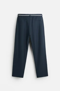 Sale PANTALÓN CINTURÓN CONTRASTE Hombre Pantalones