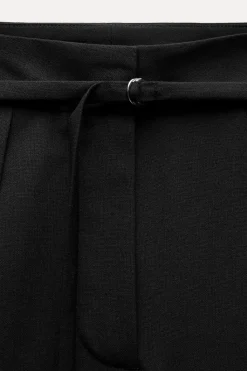 Discount PANTALÓN CINTURÓN FINO Mujer Pantalones