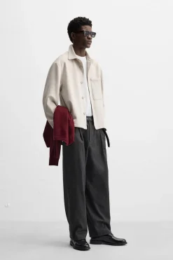 Fashion PANTALÓN CINTURÓN FRANELA Hombre Pantalones