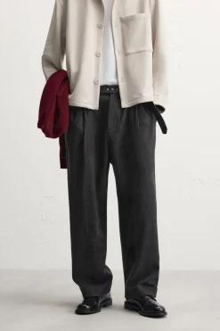 Fashion PANTALÓN CINTURÓN FRANELA Hombre Pantalones