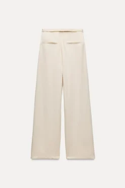 Fashion PANTALÓN CINTURÓN FULL LENGTH Mujer Pantalones