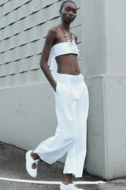 Best PANTALÓN CINTURÓN PINZAS Mujer Pantalones