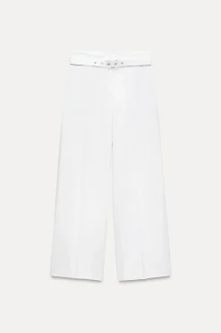 Best PANTALÓN CINTURÓN PINZAS Mujer Pantalones