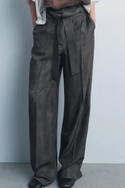 Online PANTALÓN CINTURÓN ZW COLLECTION Mujer Pantalones