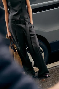 Sale PANTALÓN CINTURÓN ZW COLLECTION Mujer Pantalones