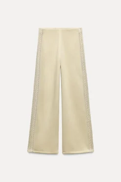 Sale PANTALÓN COMBINADO TRICOT Mujer Pantalones