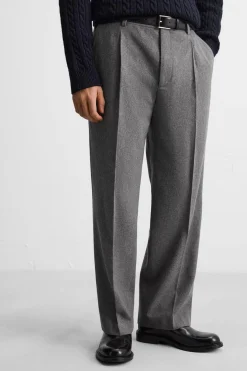 Discount PANTALÓN CON LANA PLIEGUES Hombre Pantalones