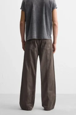 New PANTALÓN COSTURAS EFECTO LAVADO Hombre Pantalones