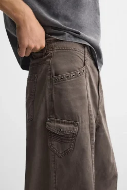 New PANTALÓN COSTURAS EFECTO LAVADO Hombre Pantalones