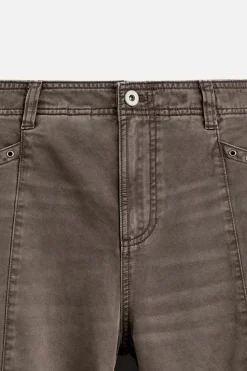 New PANTALÓN COSTURAS EFECTO LAVADO Hombre Pantalones