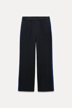 Outlet PANTALÓN CUADROS BANDA LATERAL Mujer Pantalones