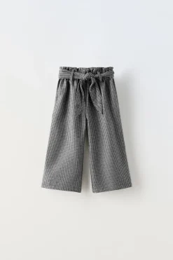 Niños ZARA 1½ - 6 Años·Pantalones|6 - 18 Meses·Pantalones / Leggings<PANTALÓN CUADROS FAJÍN