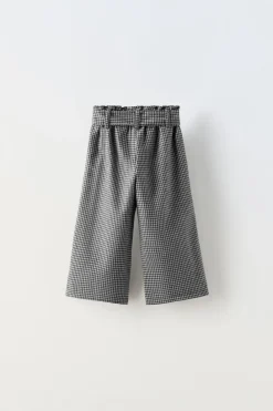 Niños ZARA 1½ - 6 Años·Pantalones|6 - 18 Meses·Pantalones / Leggings<PANTALÓN CUADROS FAJÍN