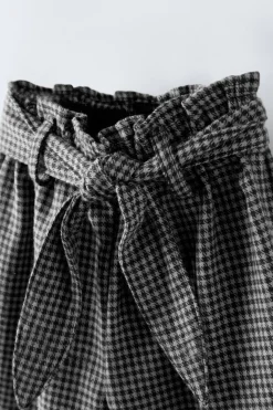 Niños ZARA 1½ - 6 Años·Pantalones|6 - 18 Meses·Pantalones / Leggings<PANTALÓN CUADROS FAJÍN