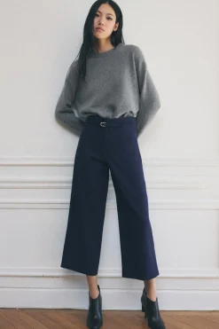 Fashion PANTALÓN CULOTTE CINTURÓN ZW COLLECTION Mujer Pantalones