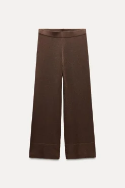 Sale PANTALÓN CULOTTE PUNTO LISO Mujer Pantalones|Cárdigan / Jerséis